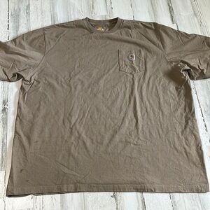 Carhartt Light Brown Tee Size 4XL
